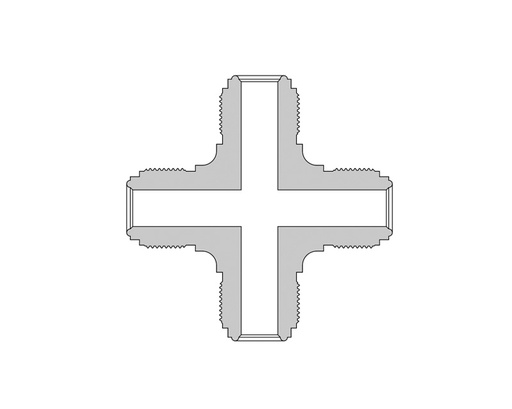 [SS-C-FR16] 316 SS, FITOK FR Series Metal Gasket Face Seal Fitting, FR Body Union Cross, 1" FR